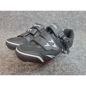 Kescoo 3-Bolt Cycling Shoes UNISEX Sz 39 (W 7.5, M 5) White/Black